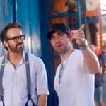 Ryan Reynolds, Cailey Fleming and John Krasinskis filming Imaginary Friends. In Coney Island