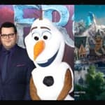 Josh Gad visits Frozen Land
