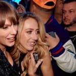 Brittany Mahomes and Taylor Swift hugging