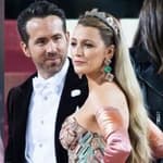 Justin Baldoni, Blake Lively and Ryan Reynolds photo collage