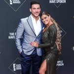 Brittany Cartwright posing with Jax Taylor.