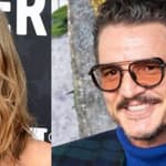 Jennifer Aniston (left) Pedro Pascal (right)