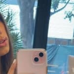 Lina Luaces mirror selfie