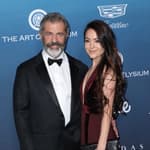Mel Gibson and Rosalind Ross at Art of Elysium's 12th Annual Black Tie Artistic Experience "HEAVEN"