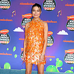 Miranda Cosgrove at the 2022 Kids Choice Awards at Barker Hanger on April 9, 2022 in Santa Monica, CA