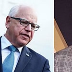 Tim Walz (leeft) Steve Martin (right)