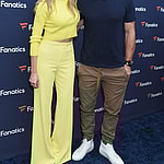 Erin Andrews and her husband at Michael Rubin's Fanatics Super Bowl Party