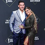 Brittany Cartwright posing with Jax Taylor.