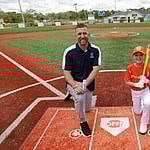 Todd Frazier and kid on baseball field