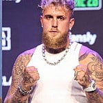 Photo collage of Jake Paul and Drake.