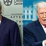 Photo collage of Andy Cohen and Donald Trump.