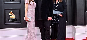 Andraia Allsop, Wolfgang Van Halen and Valerie Bertinelli Arrive for the 64th Grammy Awards in Las Vegas