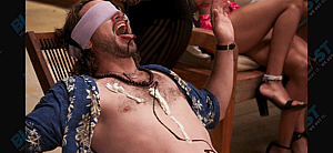 Hania Stocker blindfolded