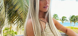 Emily Elizabeth posing for the camera.