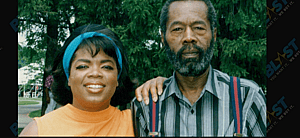 Oprah Winfrey with dad Vernon Winfrey