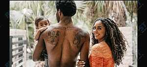 Kyrie Irving, Marlene Wilkerson and son Kaire