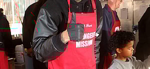 Nick Cannon at Los Angeles Mission's Annual Christmas Feed-the-Homeless Event