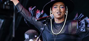 Ms. Lauryn Hill performs on the Pyramid stage at Glastonbury Festival 2019 on Friday 28 June 2019