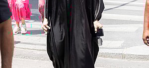 Kris Jenner leaving Restaurant L'avenue and go to Dior Shop during Paris Fashion Week