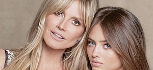 Heidi and Leni Klum close up