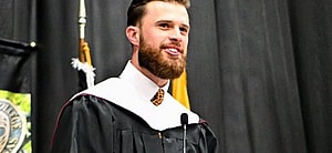 Harrison Butker makes graduation speech
