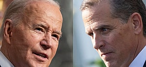 Joe Biden (left) and Hunter Biden (right)