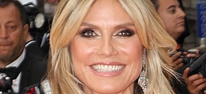Heidi Klum smiles close up