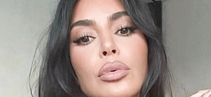 Kim Kardashian close up