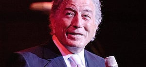 Legendary jazz singer Tony Bennett who died today (Friday) , pictured singing live at the Royal Concert Hall in Glasgow in 2005
