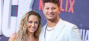 Brittany Mahomes and Patrick Mahomes at Los Angeles Premiere Of Netflix's 'Quarterback' Season 1