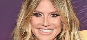 Heidi Klum smiles close up