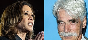 Kamala Harris (left) Sam Elliott (right)