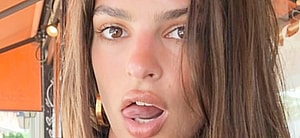 Emily Ratajkowski close up and outdoors
