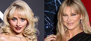 Sabrina Carpenter (left) Millie Bobby Brown (right)