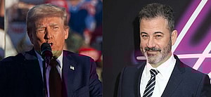 Donald Trump, Jimmy Kimmel photo collage
