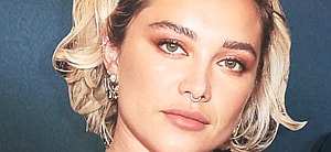 Florence Pugh posing close up