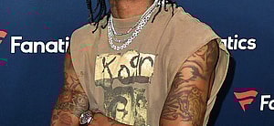 Travis Scott at Michael Rubin's Fanatics Super Bowl Party