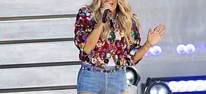 Carrie Underwood performing at concert