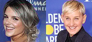 Ali Fedotowsky (left) Ellen DeGeneres (right)