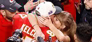 Taylor Swift and Travis Kelce celebrate Chiefs Super Bowl
