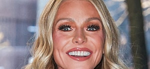 Kelly Ripa outdoors and close up