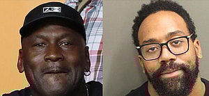 Michael Jordan, Marcus Jordan photo collage