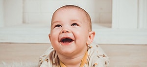 Baby laughing