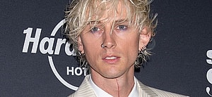 Machine Gun Kelly with blonde hair