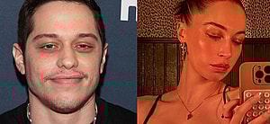 Pete Davidson (left) Elsie Hewitt (right)
