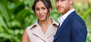 Meghan Markle and Prince Harry pose together