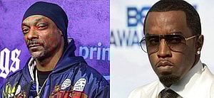 Photo collage of Diddy and Snoop Dogg.