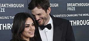Ashton Kutcher and Mila Kunis on the red carpet