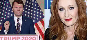 Charlie Kirk (left) JK Rowling (right)