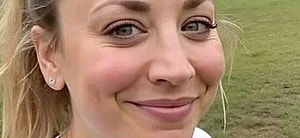 Kaley Cuoco close up